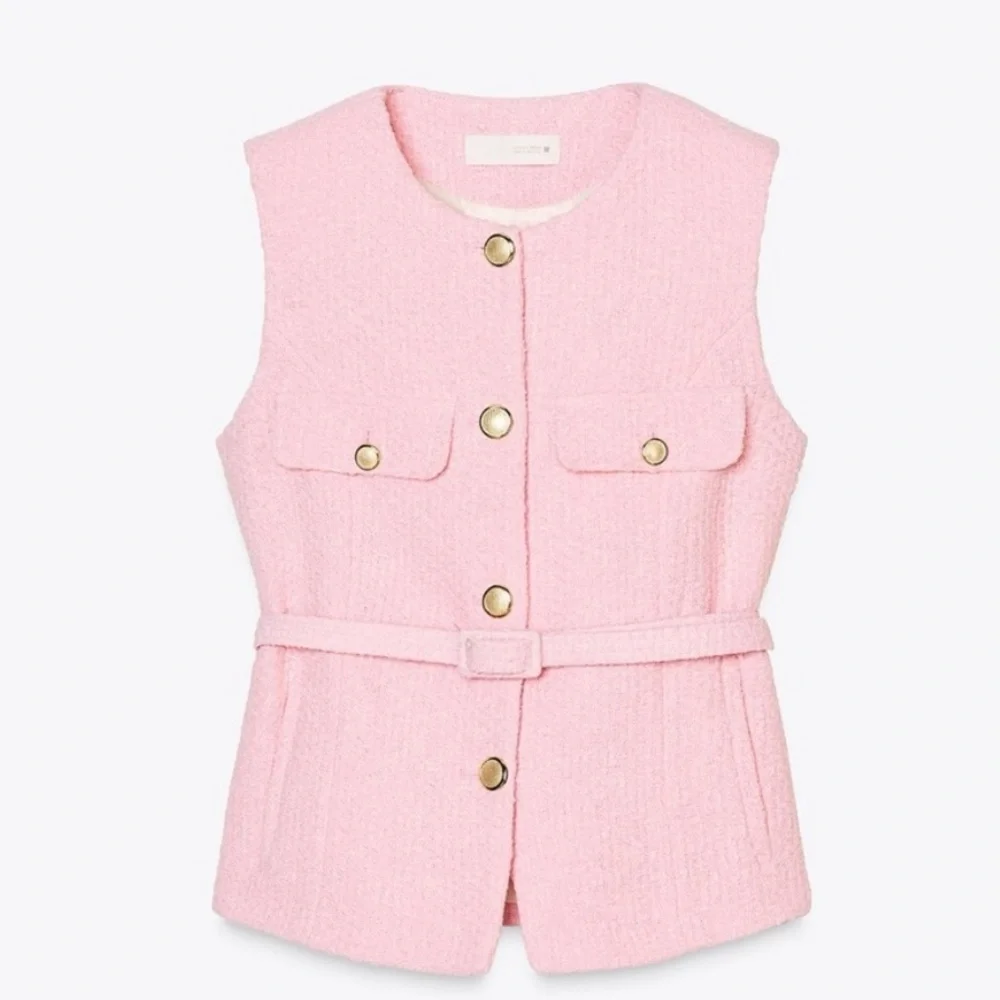 NEW ZARA LUXURY CHANNEL VIBE STRUCTURED VEST SIZE XS 🚨NO DISCOUNT